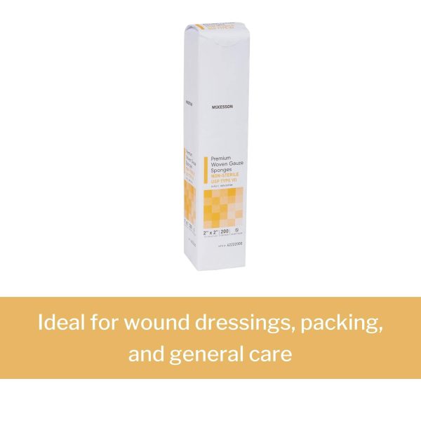 2" x 2" Cotton Woven 12-ply Pads Non-Sterile Bandages，4 Pack - Image 4